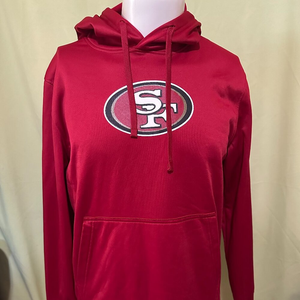 San Francisco 49ers Men's Red Hoodie Sweater Medium New Era NFL Polyester